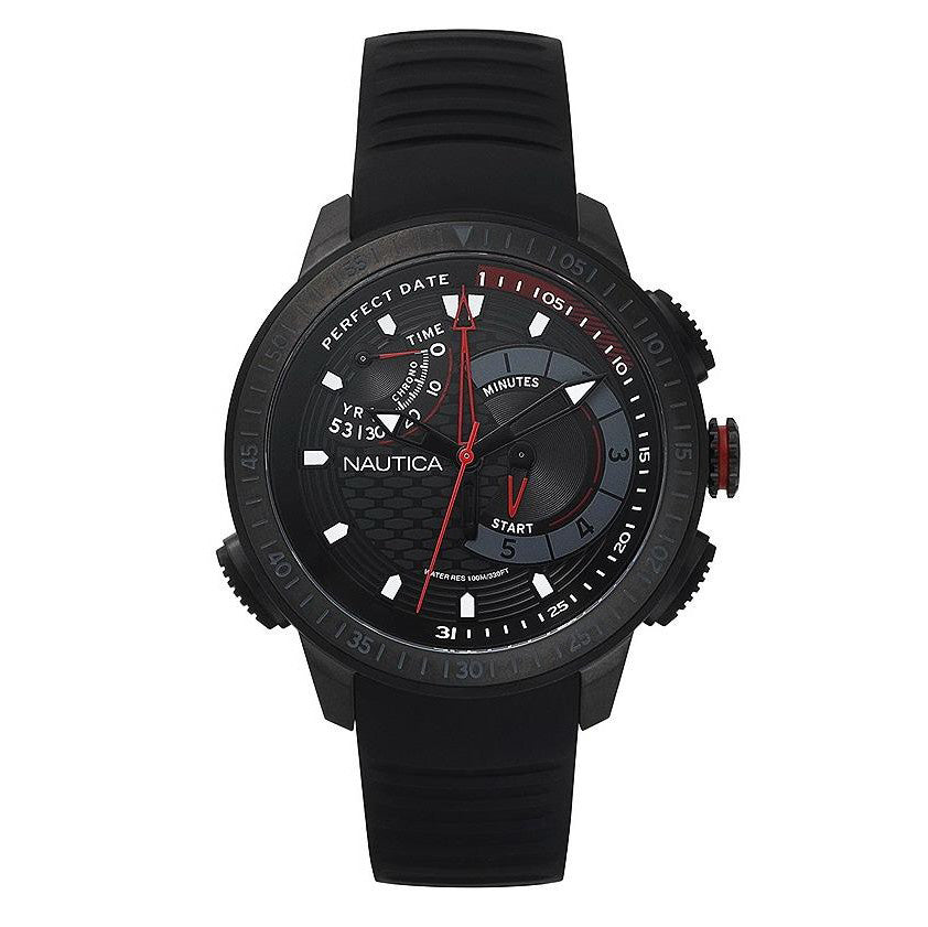 Nautica Men's Watch Chronograph Cape Town Black