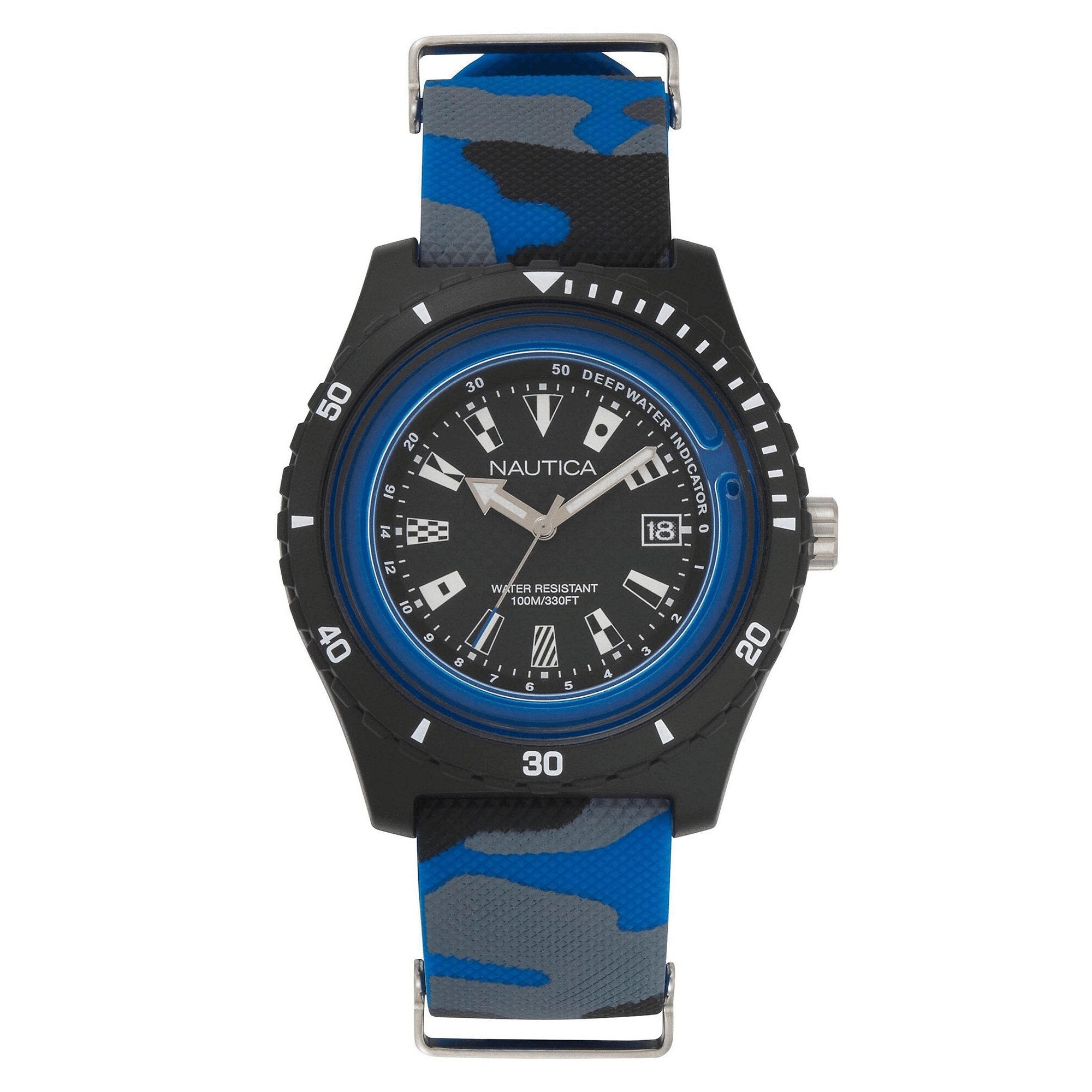 Nautica Men's Watch Surfside Blue Camo