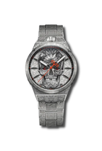 Bomberg Bolt-68 Neo Tattooed  Cancun Skull Limited Edition Silver Watch