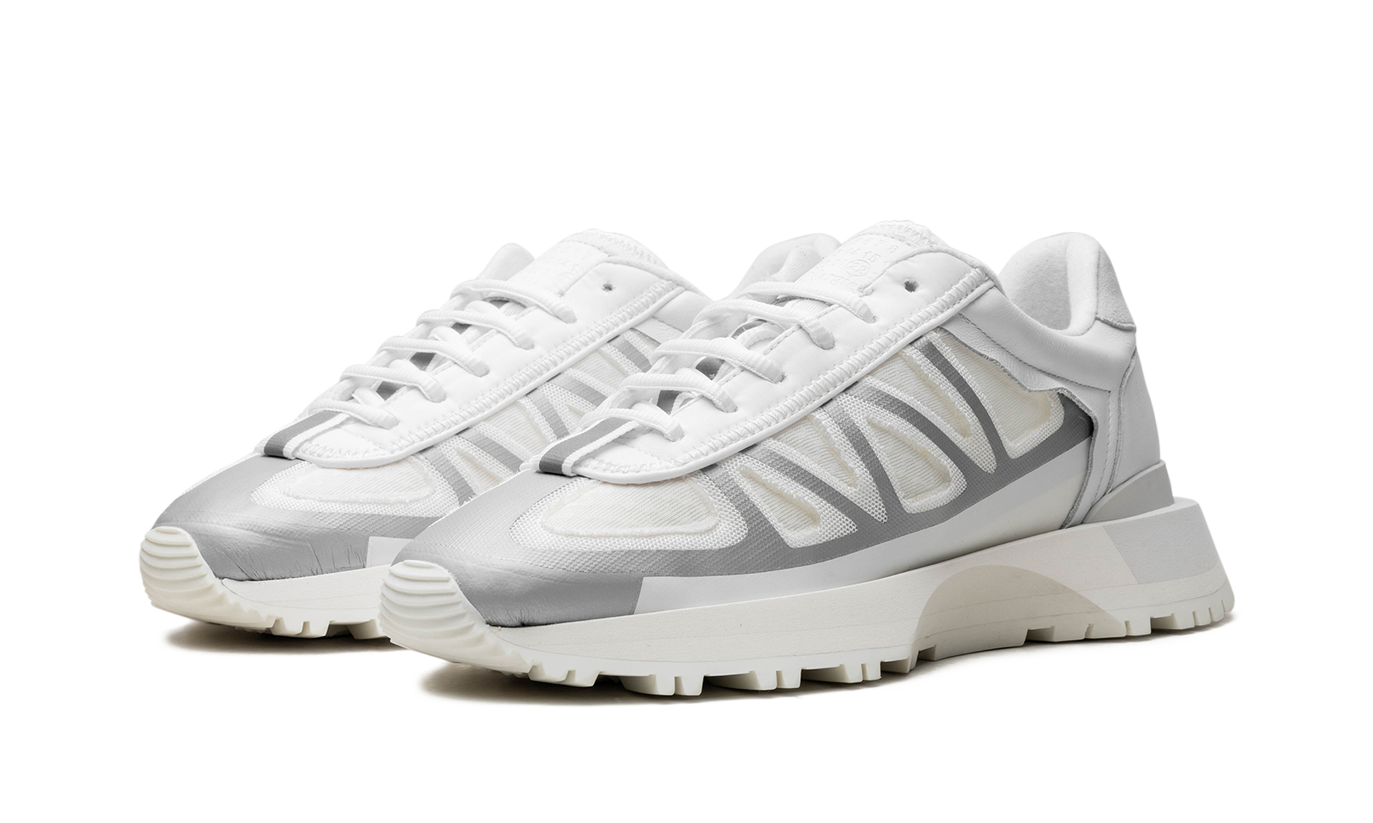 50 50 Low Top Sneaker „White / Grey“