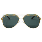 NO 21 Sunglasses Gold and Green