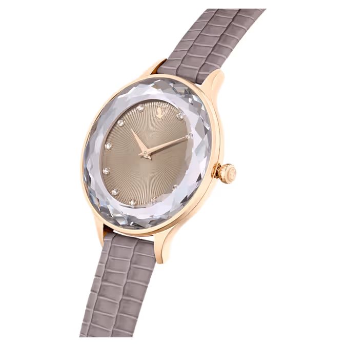Swarovski Octea Nova Ladies Rose Gold-Tone Taupe Watch