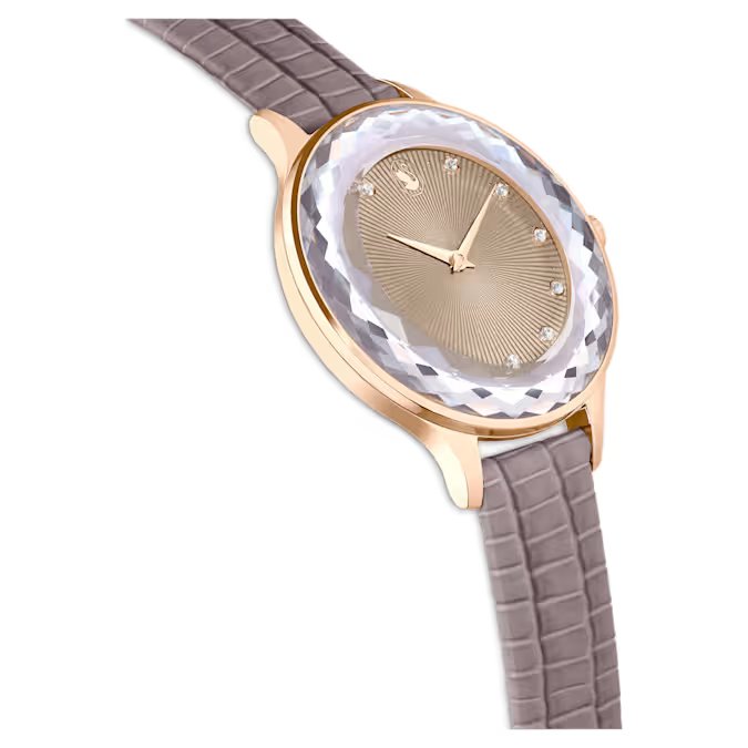 Swarovski Octea Nova Ladies Rose Gold-Tone Taupe Watch