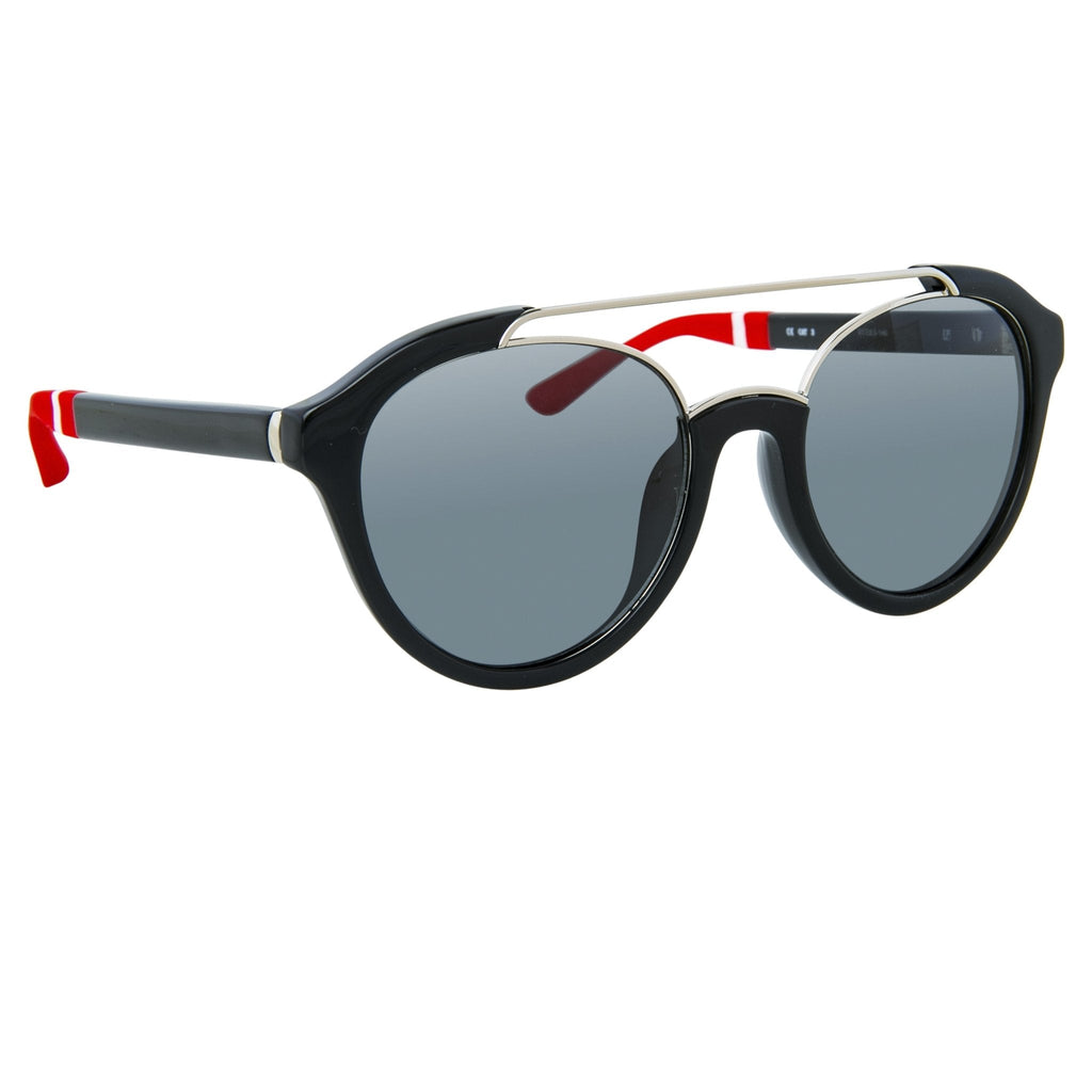 Orlebar Brown Sunglasses Round Red Black and Grey