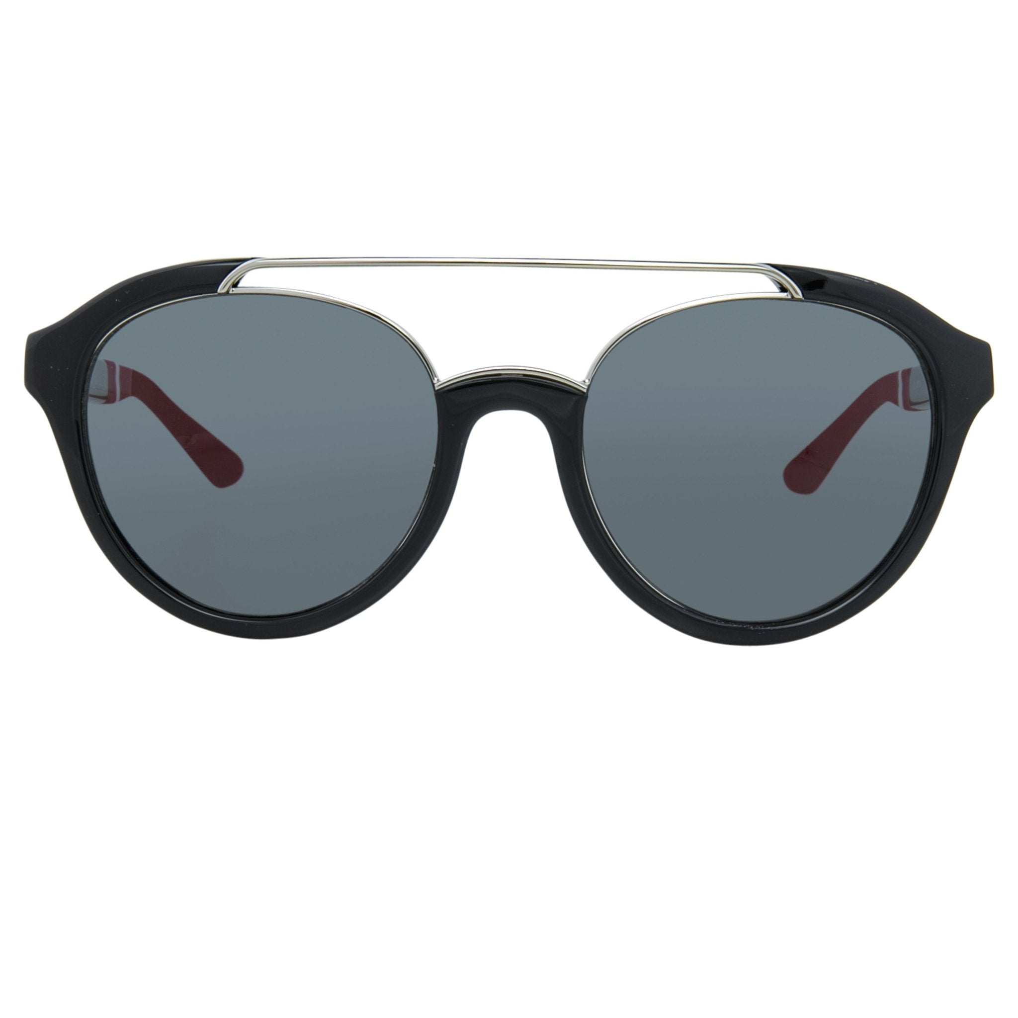 Orlebar Brown Sunglasses Round Red Black and Grey
