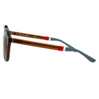 Orlebar Brown Sunglasses Round Brown