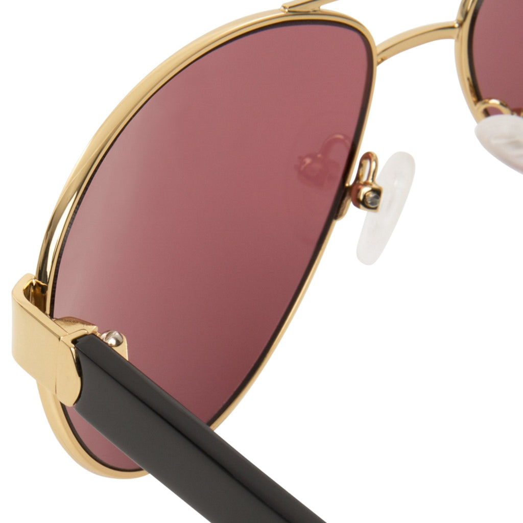Orlebar Brown Sunglasses Yellow Gold and Purple