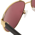 Orlebar Brown Sunglasses Yellow Gold and Purple