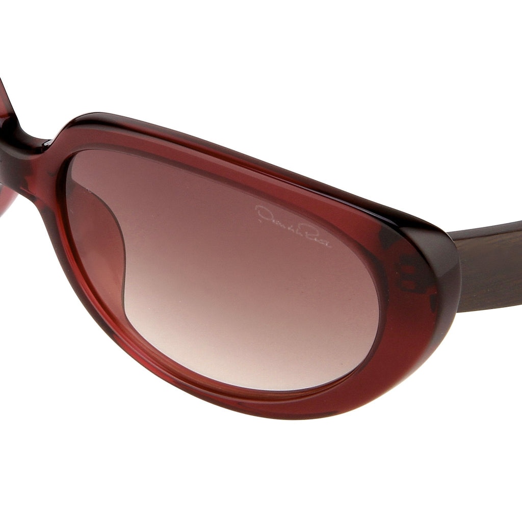 Oscar De La Renta Ladies Eyeglasses Cat Eye Ruby and Grey