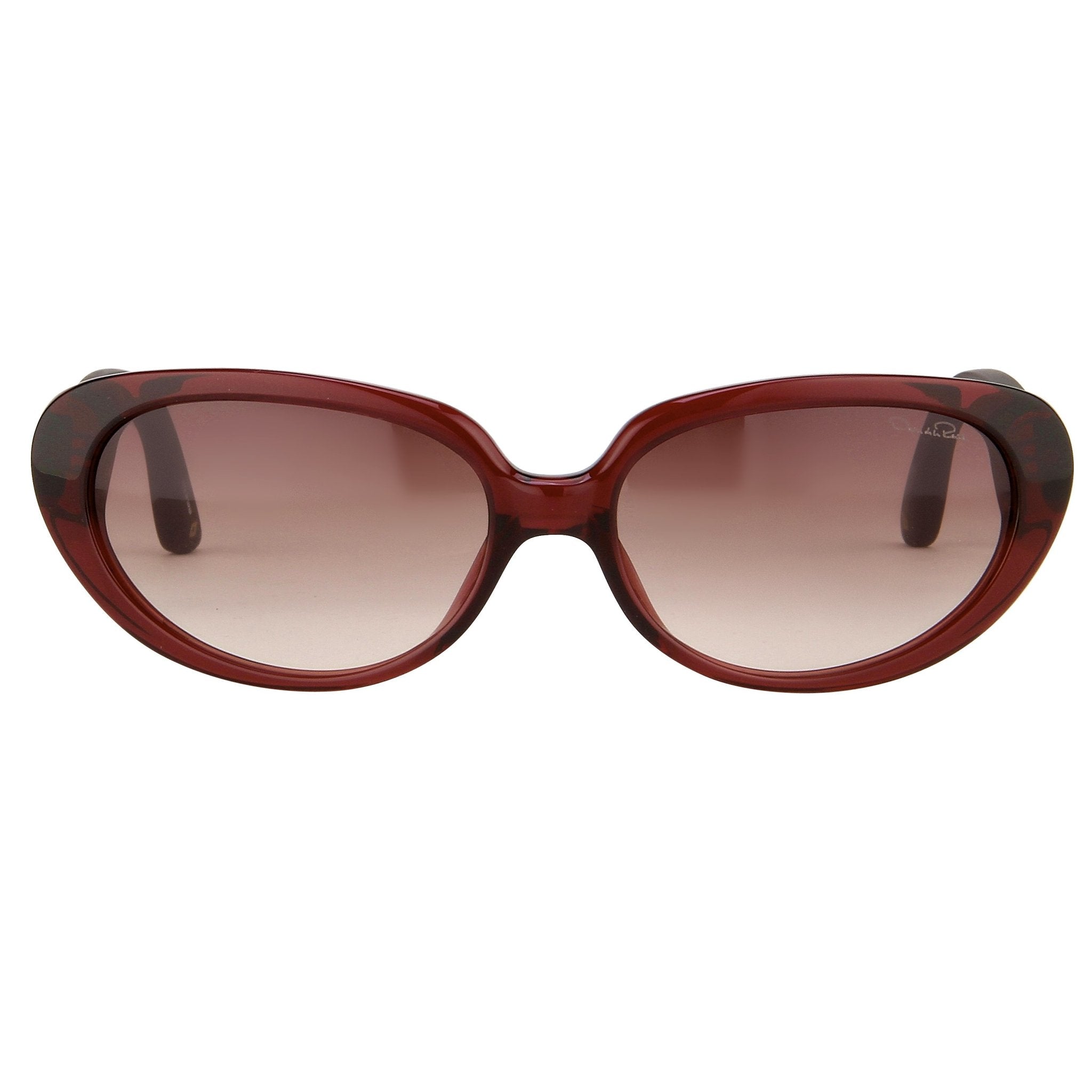 Oscar De La Renta Ladies Eyeglasses Cat Eye Ruby and Grey