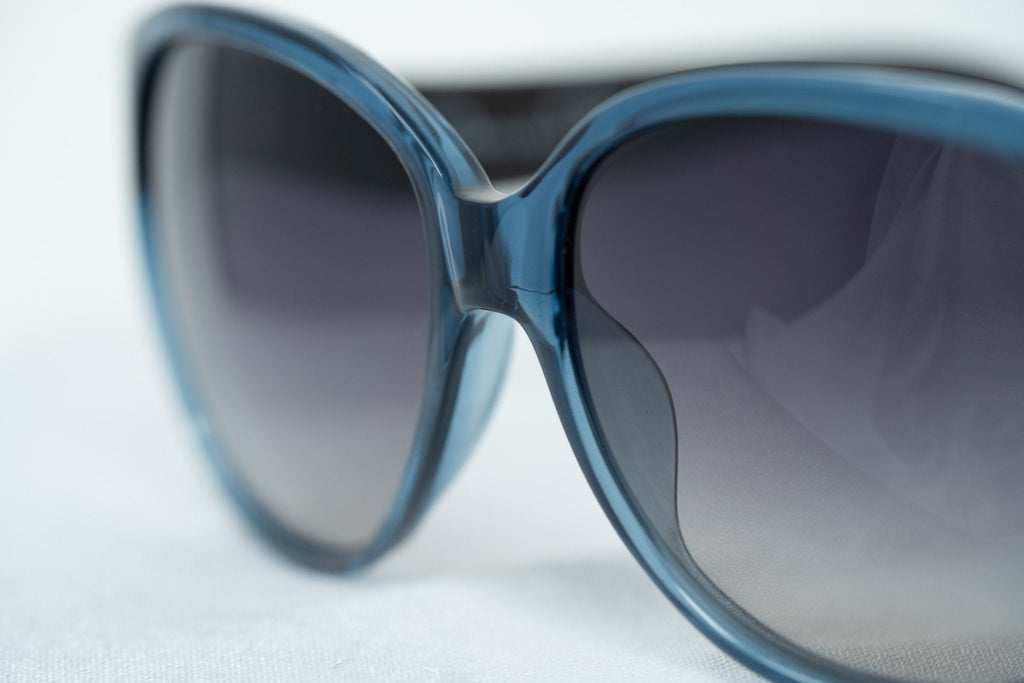 Oscar De La Renta Ladies Sunglasses Oval Blue and Grey