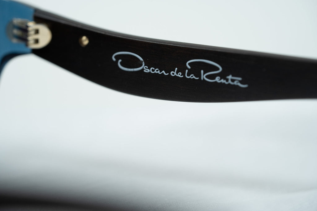 Oscar De La Renta Ladies Sunglasses Oval Blue and Grey