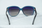 Oscar De La Renta Ladies Sunglasses Oval Blue and Grey