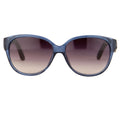 Oscar De La Renta Ladies Sunglasses Oval Blue and Grey