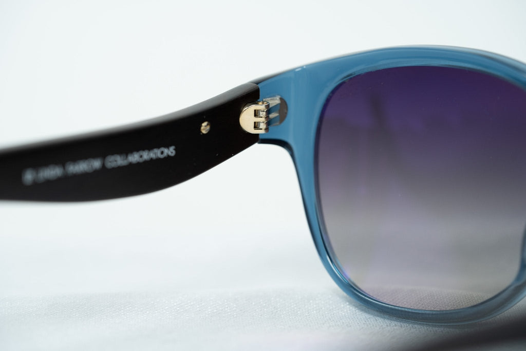 Oscar De La Renta Ladies Sunglasses Oval Blue and Grey