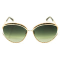 Oscar De La Renta Sunglasses Oval Frame Gold and Green