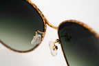 Oscar De La Renta Sunglasses Oval Frame Gold and Green