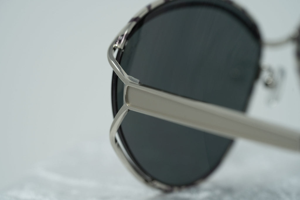 Oscar De La Renta Sunglasses Oval Black White and Grey