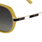 Oscar De La Renta Sunglasses Oversized Beige and Grey