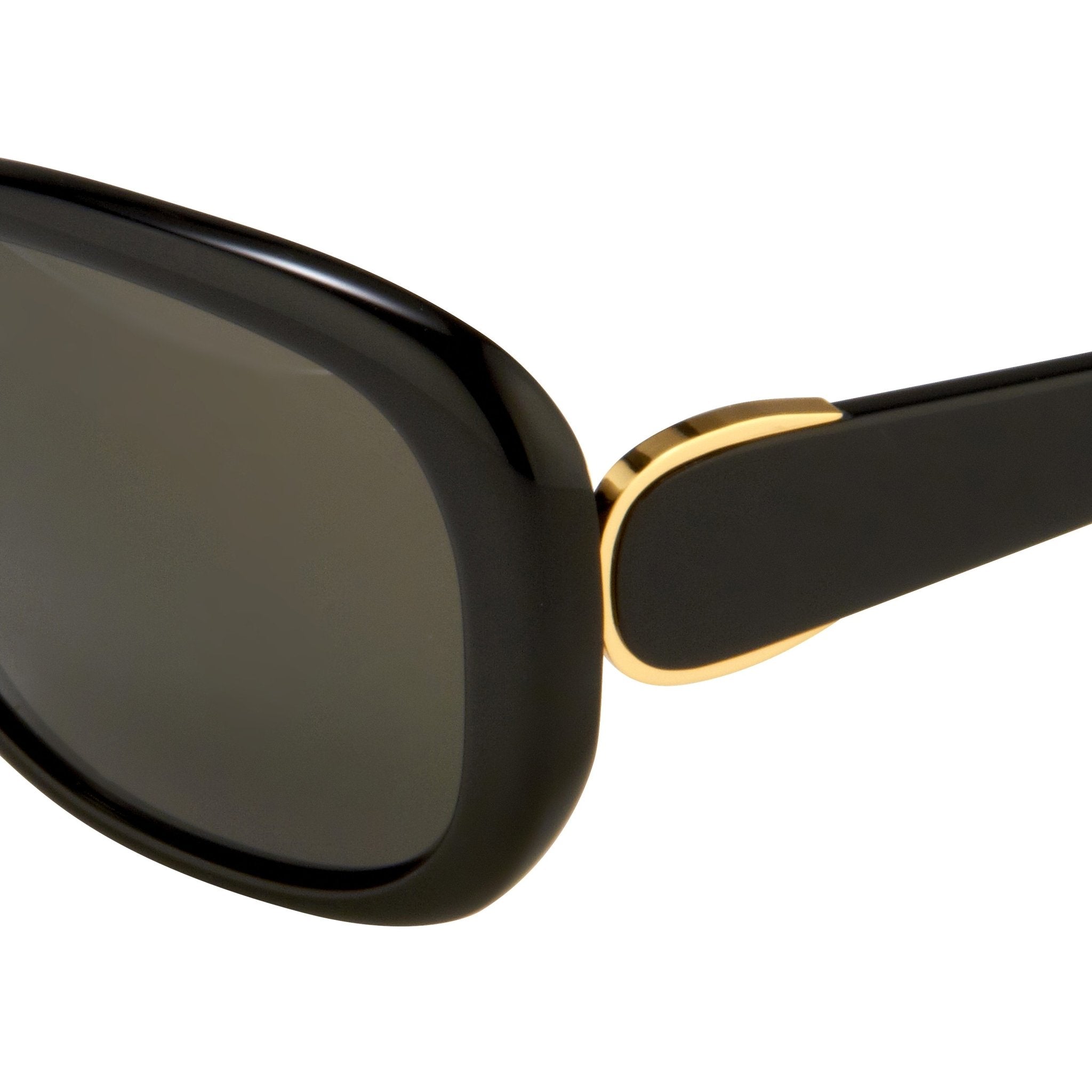 Oscar De La Renta Sunglasses Oversized Black and Grey