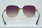 Oscar De La Renta Sunglasses Oversized Gold and Purple