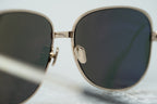 Oscar De La Renta Sunglasses Oversized Rose Gold and Green
