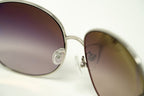 Oscar De La Renta Sunglasses Oversized Silver White and Grey