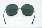Oscar De La Renta Sunglasses Oversized Tortoise and Dark Grey