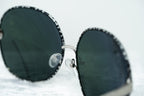 Oscar De La Renta Sunglasses Oversized Tortoise and Dark Grey