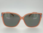 Oscar De La Renta Sunglasses Oversized Orange and Green