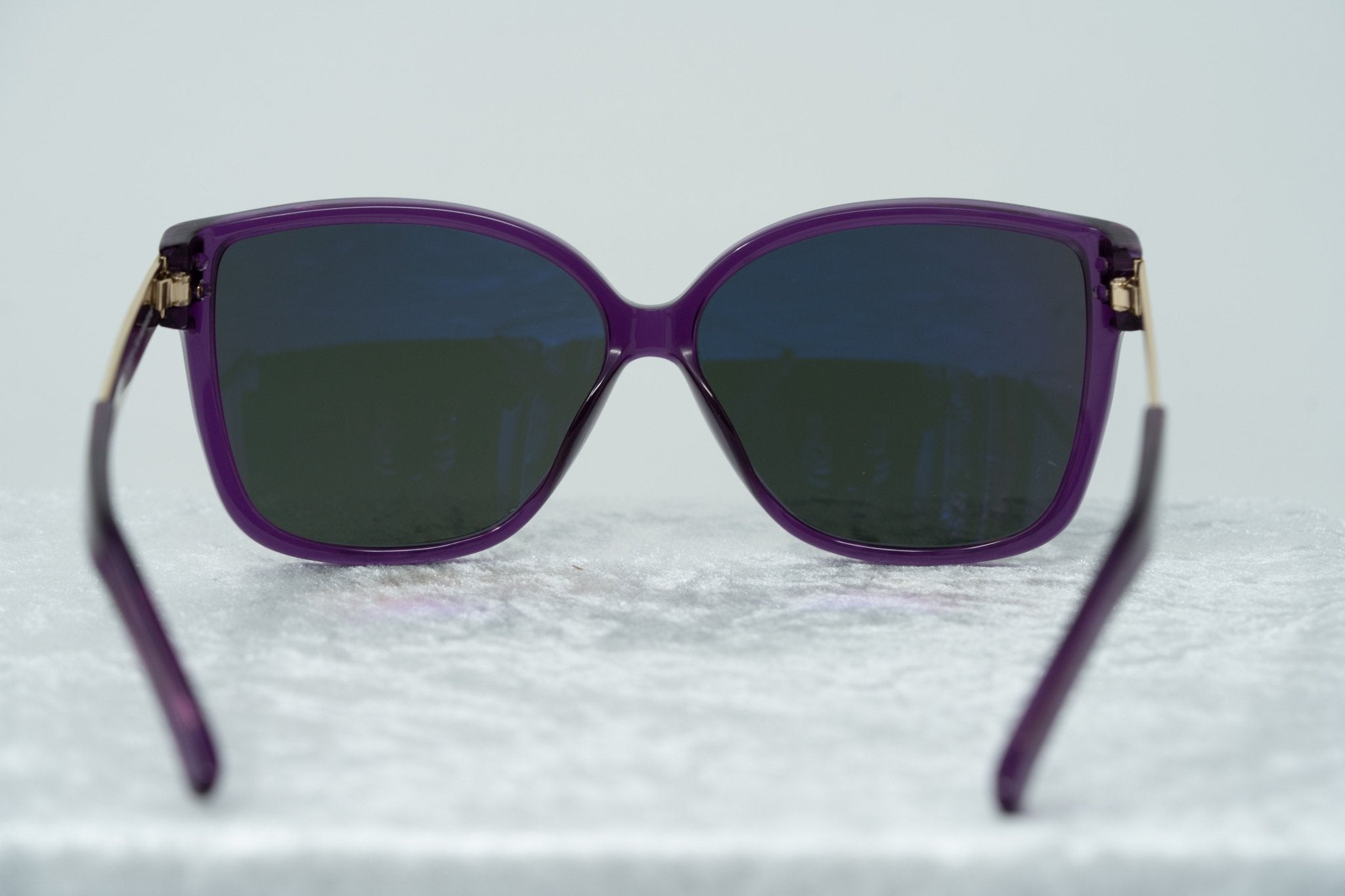Oscar De La Renta Sunglasses Oversized Purple and Green