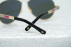 Oscar De La Renta Sunglasses Rose Gold and Green