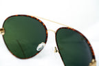 Oscar De La Renta Sunglasses Amber and Green