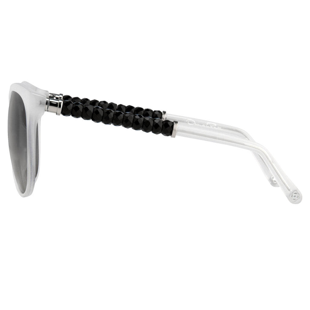 Oscar De La Renta Women Sunglasses Oversized Ivory and Grey