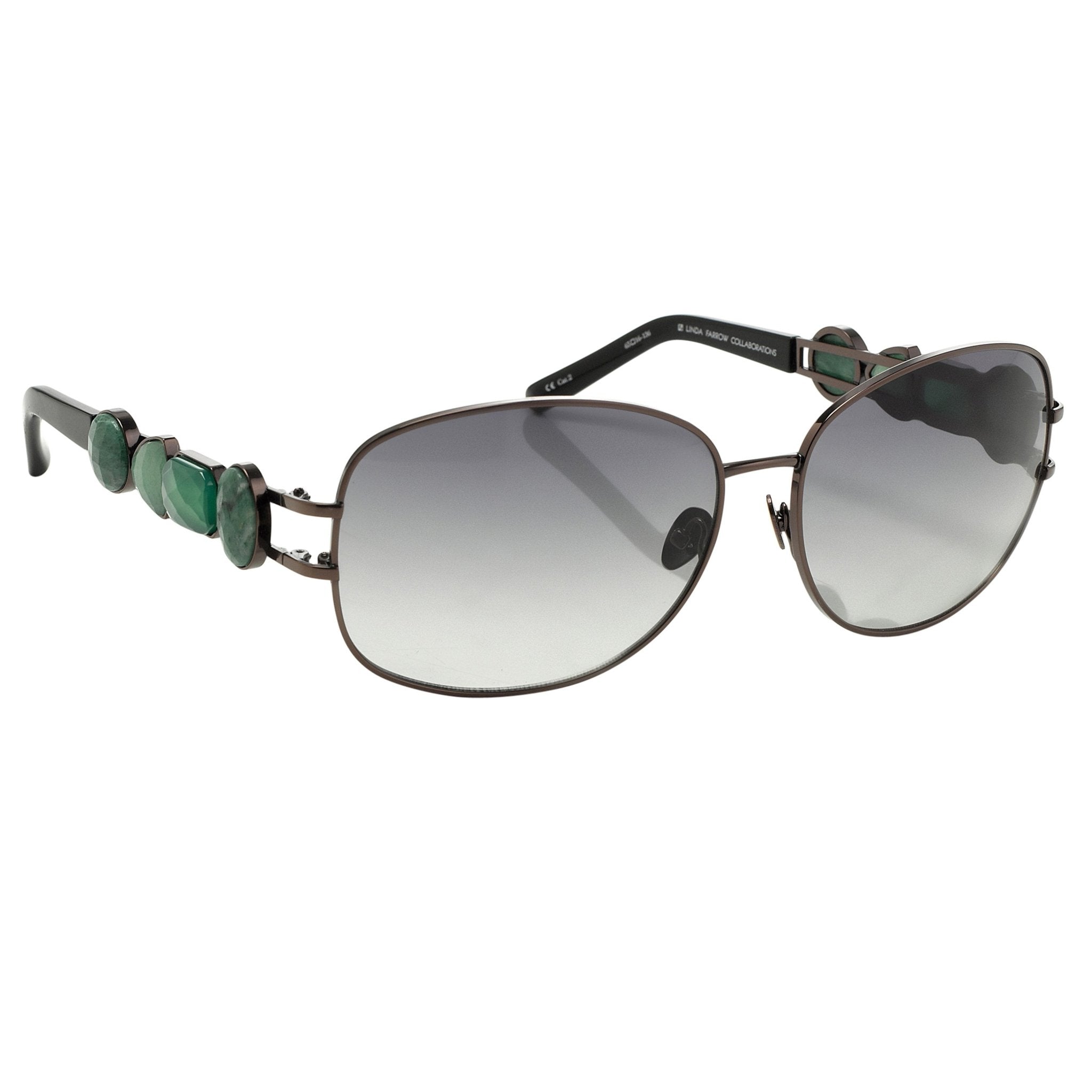 Oscar De La Renta Sunglasses Oval Bronze and Green