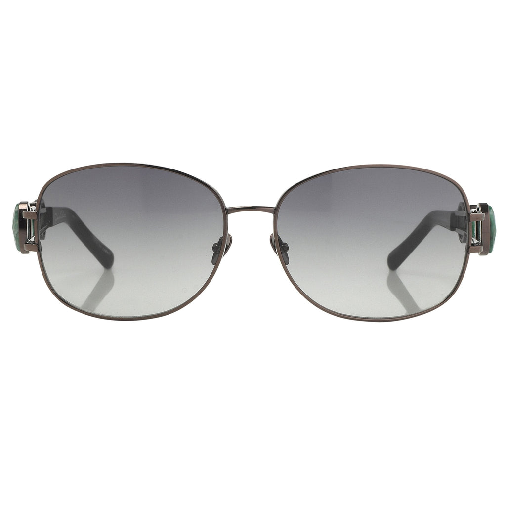 Oscar De La Renta Sunglasses Oval Bronze and Green