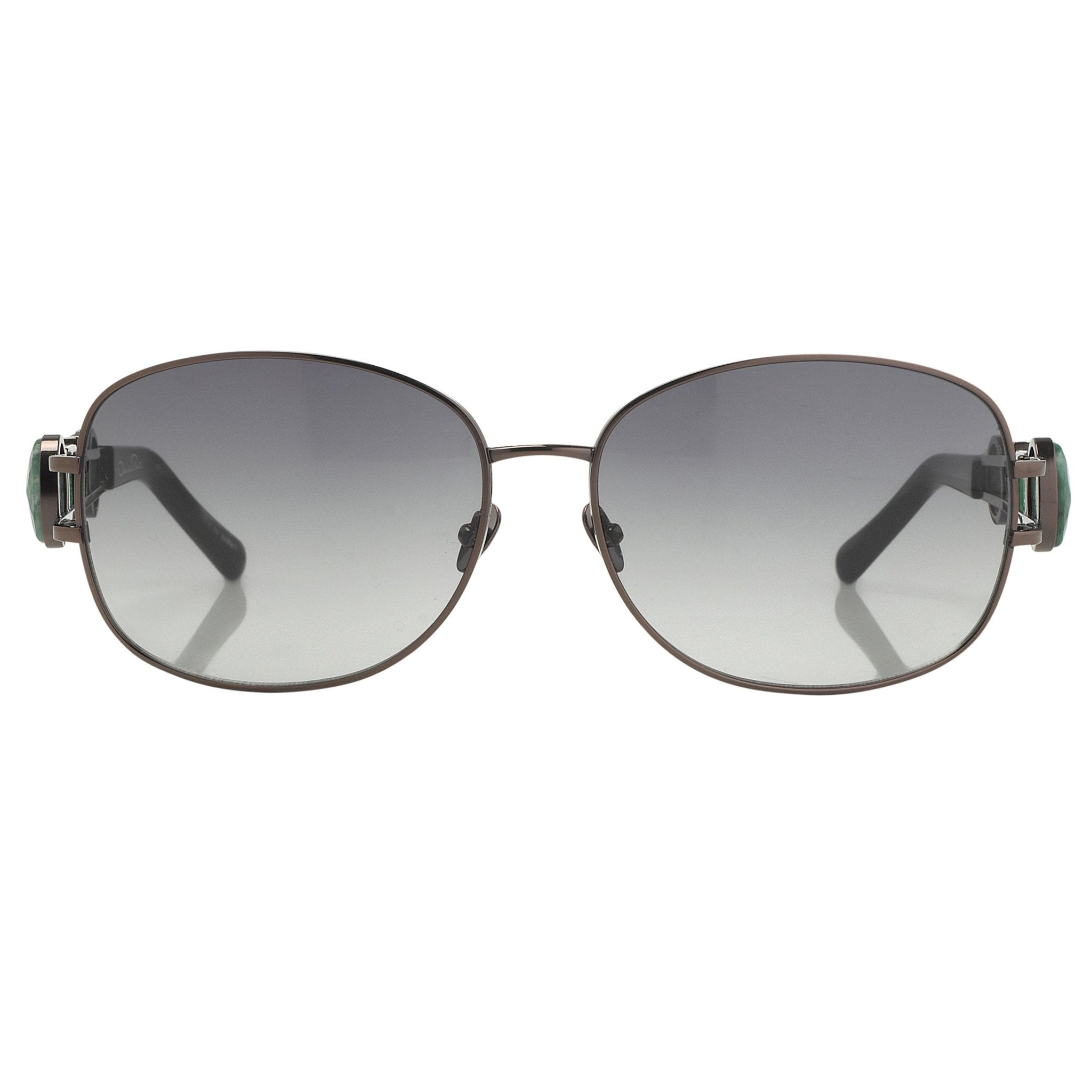 Oscar De La Renta Sunglasses Oval Bronze and Green