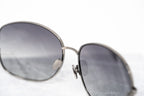 Oscar De La Renta Sunglasses Oval Gun Metal and Grey