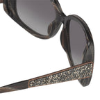 Oscar De La Renta Sunglasses Oversized Horn and Grey