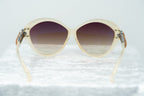 Oscar De La Renta Sunglasses Oversized Nude and Brown