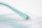 Oscar De La Renta Sunglasses Oversized Aqua and Grey