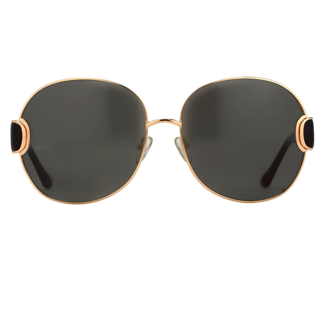 Oscar De La Renta Sunglasses Oversized Gold and Grey