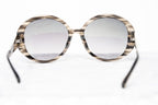 Oscar De La Renta Sunglasses Oversized Inky Horn and Grey