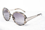 Oscar De La Renta Sunglasses Oversized Inky Horn and Grey