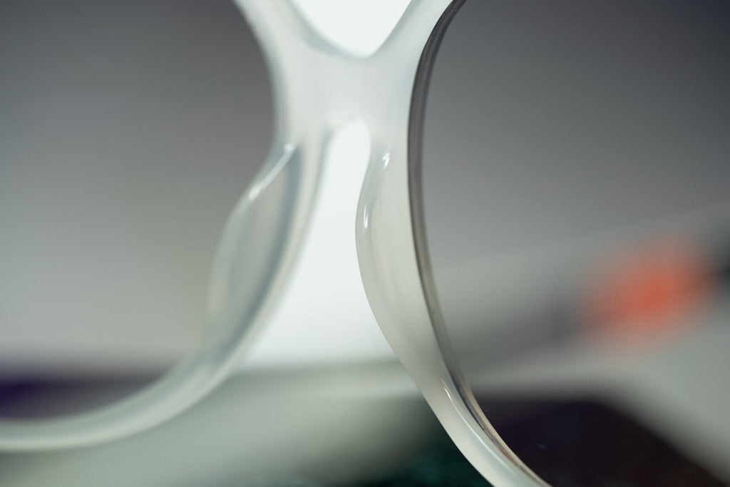 Oscar De La Renta Sunglasses Oversized Ivory and Grey