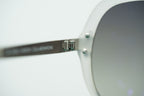 Oscar De La Renta Sunglasses Oversized Ivory and Grey