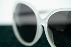 Oscar De La Renta Sunglasses Oversized Ivory and Grey