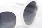 Oscar De La Renta Sunglasses Round Ivory and Grey