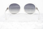 Oscar De La Renta Sunglasses Round Ivory and Grey