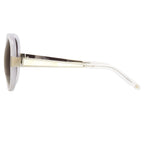 Oscar De La Renta Sunglasses Round Ivory and Grey
